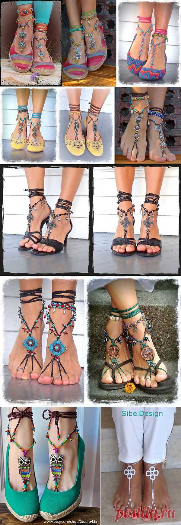 Цыганские напевы "barefoot sandals" (подборка) / Обувь /