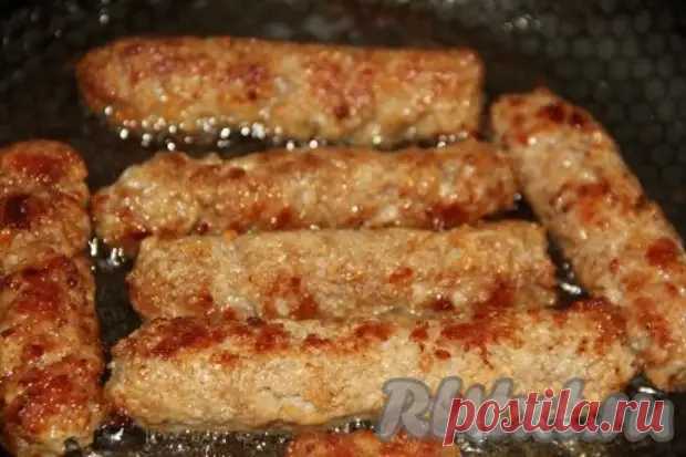 Колбаски из фарша из бутылки
