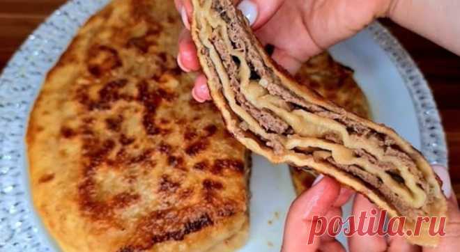 Вкусней пирожков и чебуреков. Слоеные лепешки с фаршем на сковороде: простой рецепт
