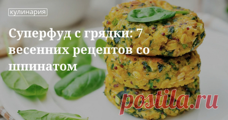 Рецепты блюд со шпинатом: что приготовить из этого листового овоща Что приготовить из шпината? В нашей статье вы найдете подборку рецептов блюд с этим листовым овощем с пошаговым приготовлением. Смузи, супы, салаты, лазанья, пироги и многое другое.