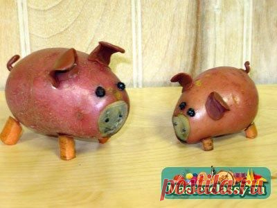 осенние поделки из овощей и фруктов своими руками