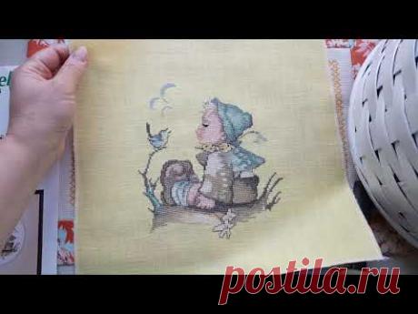 90. Рукодельный микс 37/ сюжет от Hummel/ Текстильный конверт : овечки от CricketCollection
