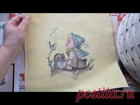 90. Рукодельный микс 37/ сюжет от Hummel/ Текстильный конверт : овечки от CricketCollection
