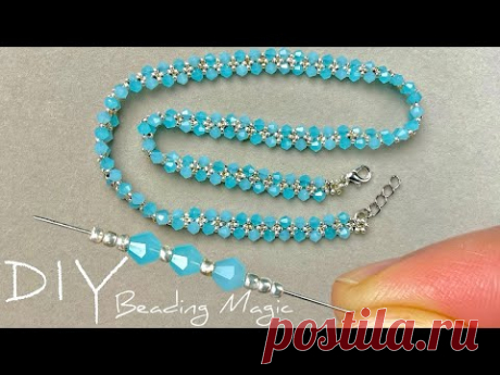 ух ты! ПРОСТО и КРАСИВО! Изготовление колье из бисера: Потрясающие украшения из бисера и кристаллов