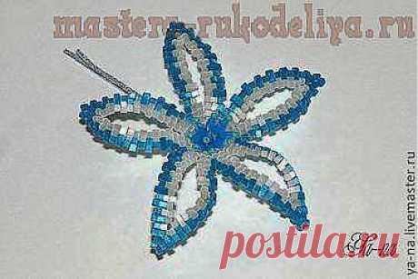 Мастера рукоделия - рукоделие для дома. Бесплатные мастер-классы, фото и видео уроки - Мастер-класс по бисероплетению: Цветок из бисера для заколок