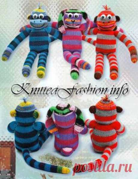 Обезьянки, заяц спицами - KnittedFashion.info - Модное Вязание