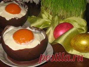 Фото-рецепт "Десерт Шоколадное яйцо с мороженым" - Власть Вкуса
