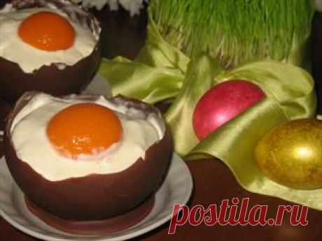 Фото-рецепт &quot;Десерт Шоколадное яйцо с мороженым&quot; - Власть Вкуса