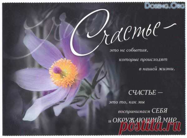 Желаю счастья, как никто,
Я не однажды им отмечен,
И так не радует ничто,
И только в счастье ты беспечен,
