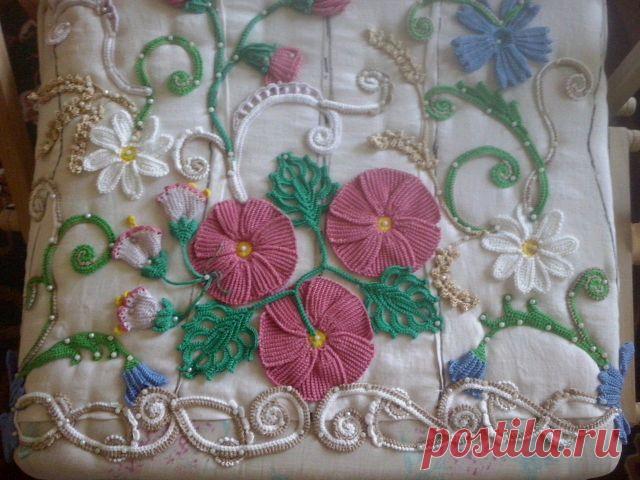 Будет кофточка для мамы, пробный вариант раскладки мотивов