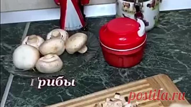 Зразы с грибами и сыром