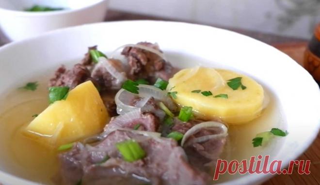 Бухлер, бурятский суп из баранины с картошкой, рецепт приготовления