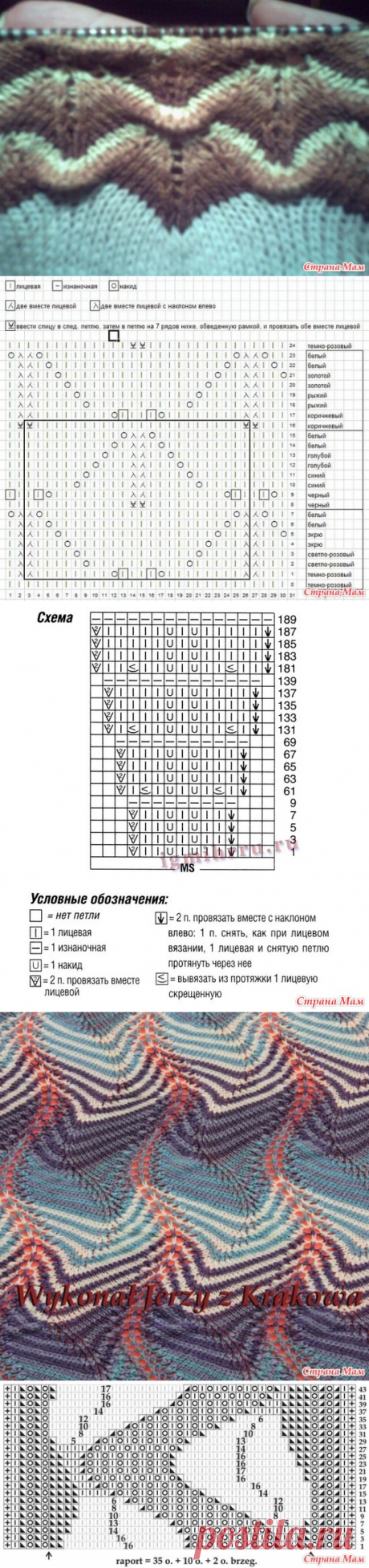 . Подборка узоров Миссони - Вязание спицами - Страна Мам
