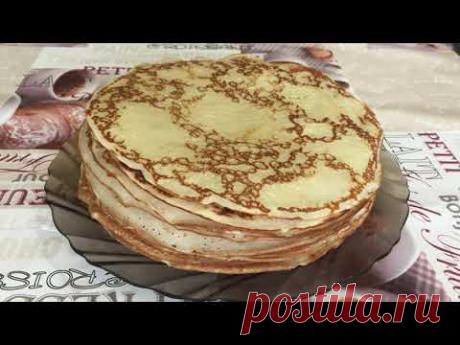 Тонкие, вкусные блинчики на кефире. Папа готовит - YouTube
