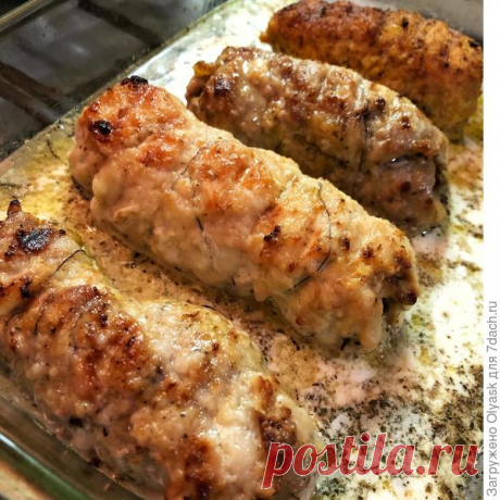 Новогодние мясные рулеты с сырно-грибной начинкой в духовке. Пошаговый рецепт с фото