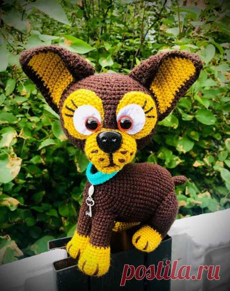 Вязаная собачка Нюша схема крючком | Hi Amigurumi