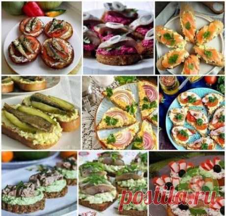 ВАРИАНТЫ ПРАЗДНИЧНЫХ БУТЕРБРОДОВ ДЛЯ ЗАКУСКИ!