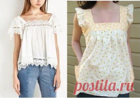 Блузка на широких бретелях, выкройка на размеры с 36 по 52 (евр.)
#простыевыкройки #простыевещи #шитье #блузка #блуза #выкройка