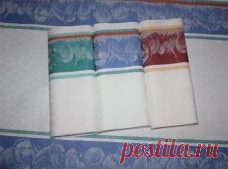 Как отстирать кухонные полотенца с помощью микроволновки. Стали словно вчера купленные!
	Пятна исчезли за 1,5 минуты!