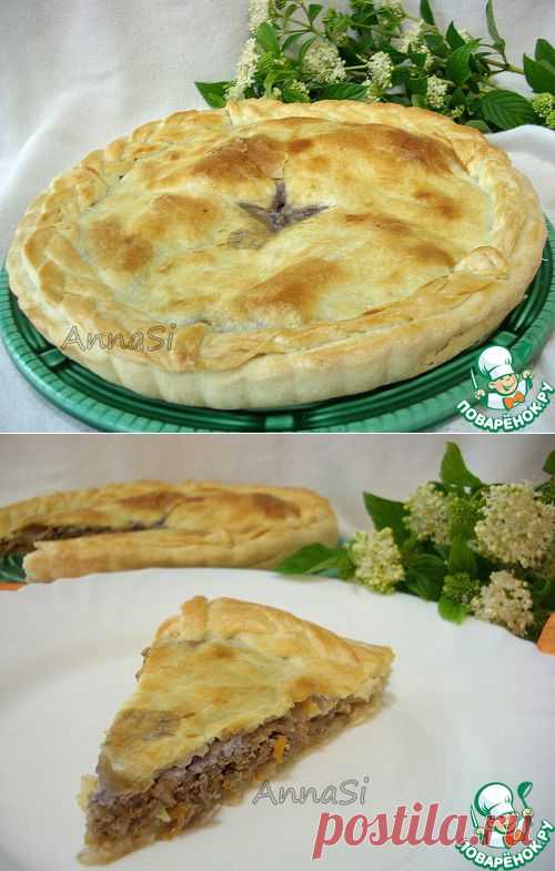 Французский пирог с мясом и красным вином - кулинарный рецепт