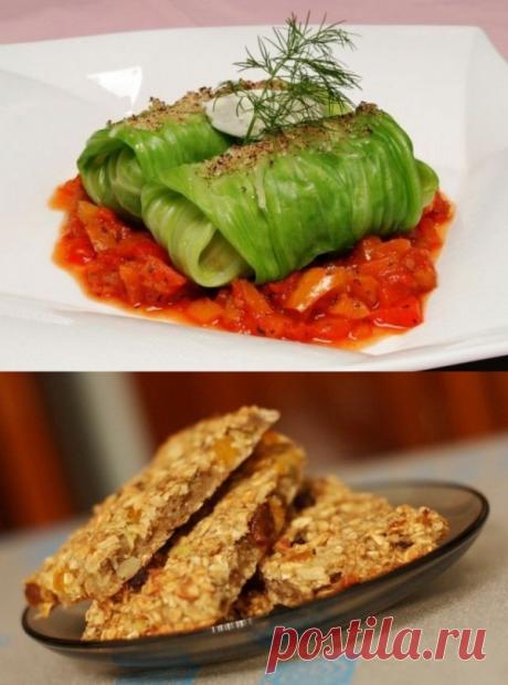 Два вкусных постных блюда: постные голубцы и батончики-мюсли (для получения рецепта нажмите 2 раза на картинку)