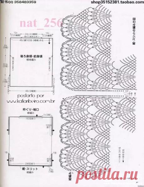Ciganinha โครเชต์พอยต์ลูกไม้ - เคเทียรีเบโรโครเชต์แฟชั่นและของตกแต่งบ้าน