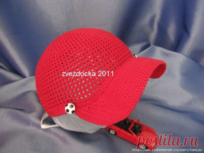 Кепка для мальчика (крючок). /