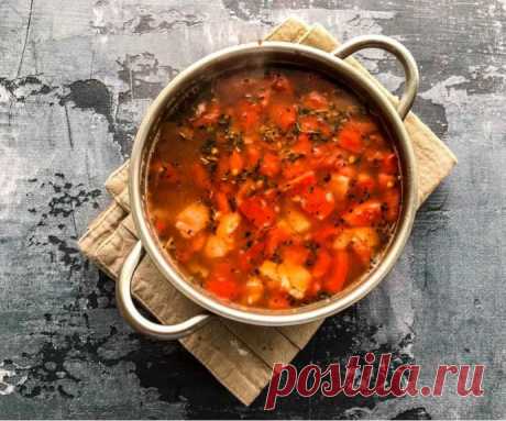 ​Суп харчо с копченой курицей