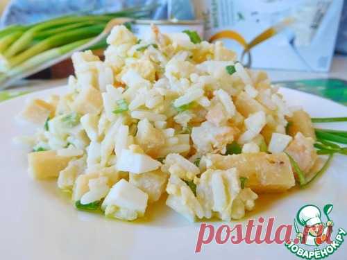Теплый салат с мясом краба - кулинарный рецепт