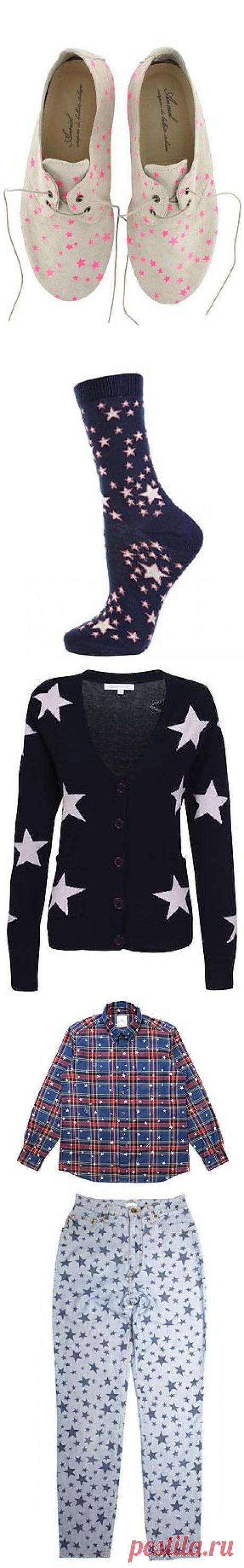 Звёздный принт (трафик) / Рисунки и надписи / Модный сайт о стильной переделке одежды и интерьера