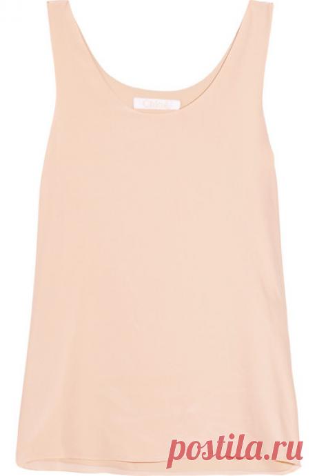 Хлоя | знаковых шелк крепдешин танк | NET-A-PORTER.COM