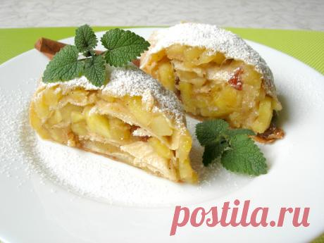 Яблочный штрудель без возни с тестом!