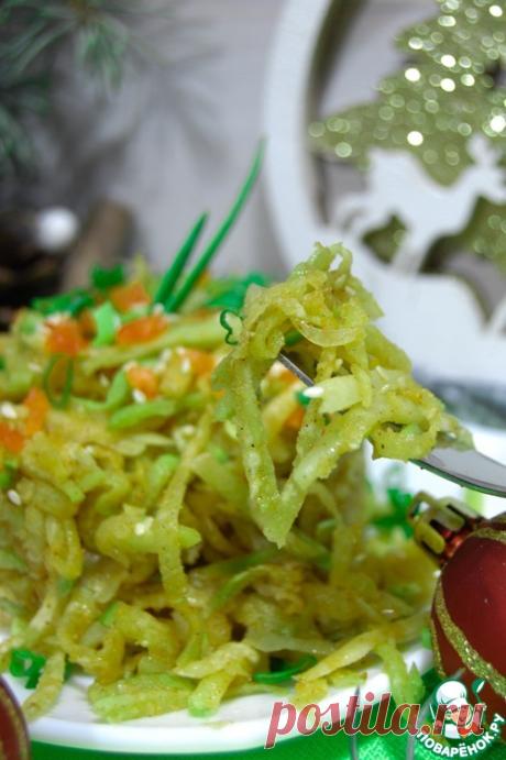 Зелёная редька по-корейски – кулинарный рецепт