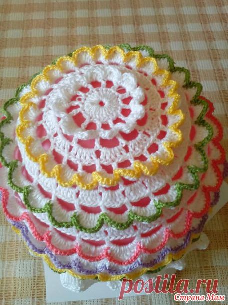 Радужная шапочка для внучки - Вязание - Страна Мам