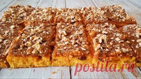 Пышный пирог с тыквой. Самый вкусный тыквенный пирог!