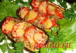 Кабачковые лодочки с мясом | vkusnyymir