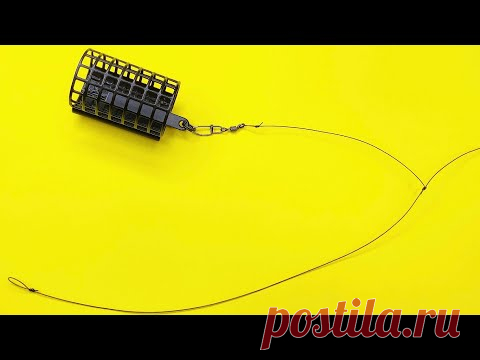 Фидерный монтаж Патерностер. Самая простая донная снасть для ловли мирной рыбы! Фидерная оснастка Патерностер вяжется из двух разных по диаметру лесок. Основная леска-толстая, другая леска-более тонкая. Например: основная 0,3 мм, а другая-0,2 мм. Складываем две лески вместе. Отмеряем 30-40 см и в этой точке связываем две лески вместе узлом восьмерка. Леска которая тоньше в диаметре с одной стороны узла обрезается на расстоянии 15-20 см. С другой стороны тонкая леска обрезается полностью