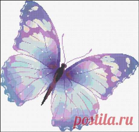 Схемы вышивки бабочек