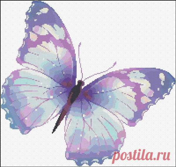 Схемы вышивки бабочек