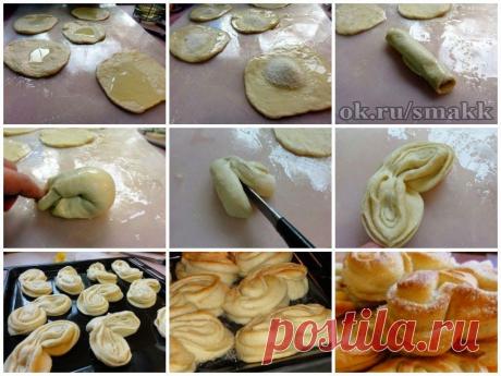 Лучшие кулинарные рецепты: Плюшка сахарная