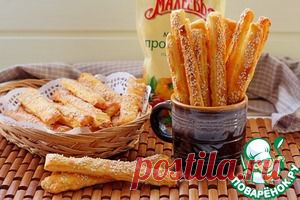 Сырно-творожные хрустящие палочки - кулинарный рецепт