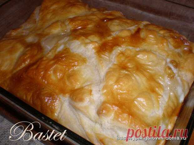 Греческий пирог с курицей (фаршем) с оригинальной формовкой