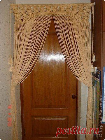 Шторка на дверь + МК