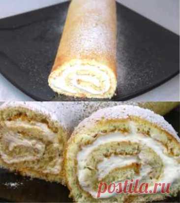 Как сделать упругий творожный рулет — Домашняя кулинария