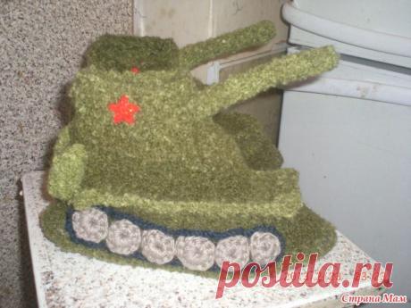 Тапки-танки для сына: фотография в альбоме Вязалки - Страна Мам