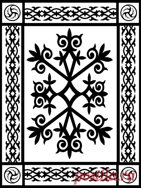 Circassian ornament черкесский адыгский орнамент Circassian motive Çerkes sebebi