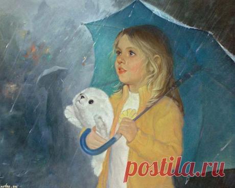 Какие разные мелодии дождя, И как по-разному звучат дождинок капли..