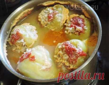 Фаршированный перец с мясом и рисом – Творим – не ленимся!