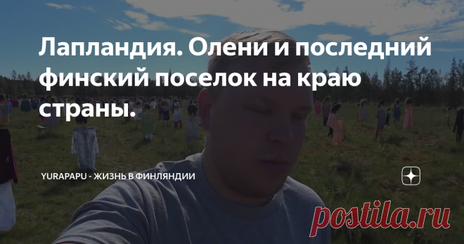 Лапландия. Олени и последний финский поселок на краю страны.