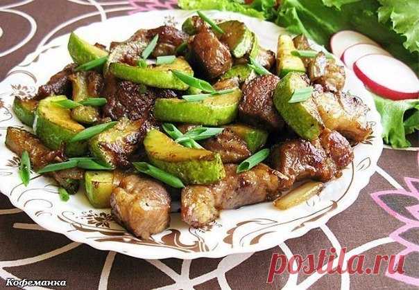 Интересные новости     Свинина с кабачками